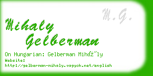 mihaly gelberman business card